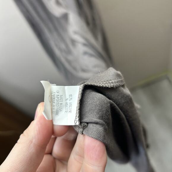 Theory Athler Maxi Dress Sundress Tie Back Faux Wrap Pockets Jersey Viscose - Picture 6 of 8